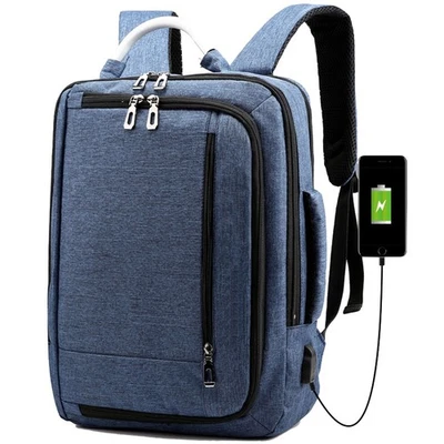 Neue Business Tasche 15,6  Computer Tasche USB  Rucksack Wasserdicht Re7095 - Bild 1 von 4