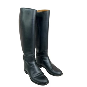 Manfield & Sons England schwarze kniehohe Lederreitstiefel Reitsport Damen 6 - Bild 1 von 15