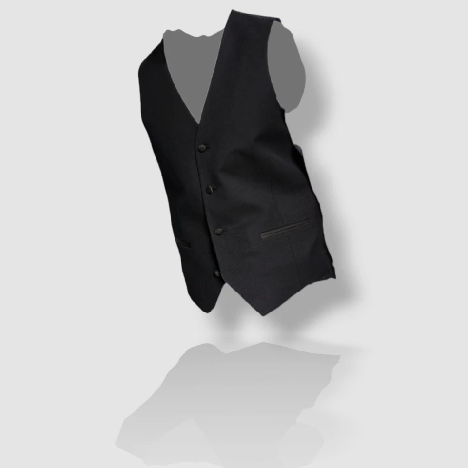 Alfani Men's Slim-Fit Stretch Black Tuxedo Vest XL Black