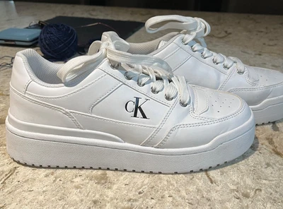 Calvin Klein Jeans Mujer Alondra Blanco Informal y Moda Tenis Zapatos talla 8 Foto 1 de 4