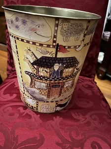 Vtg 1996 Metal Noah’s Ark Trash Can  - Picture 1 of 5