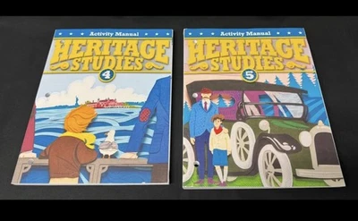 BJU Press Heritage Studies 4& 5 Activity Manual 4th & 5th Ed Homeschool Workbook - Image 1 of 4