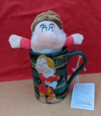 Disney Store / Snow White - Grumpy The Dwarf - Large Mug With Soft Toy - Image 1 of 4