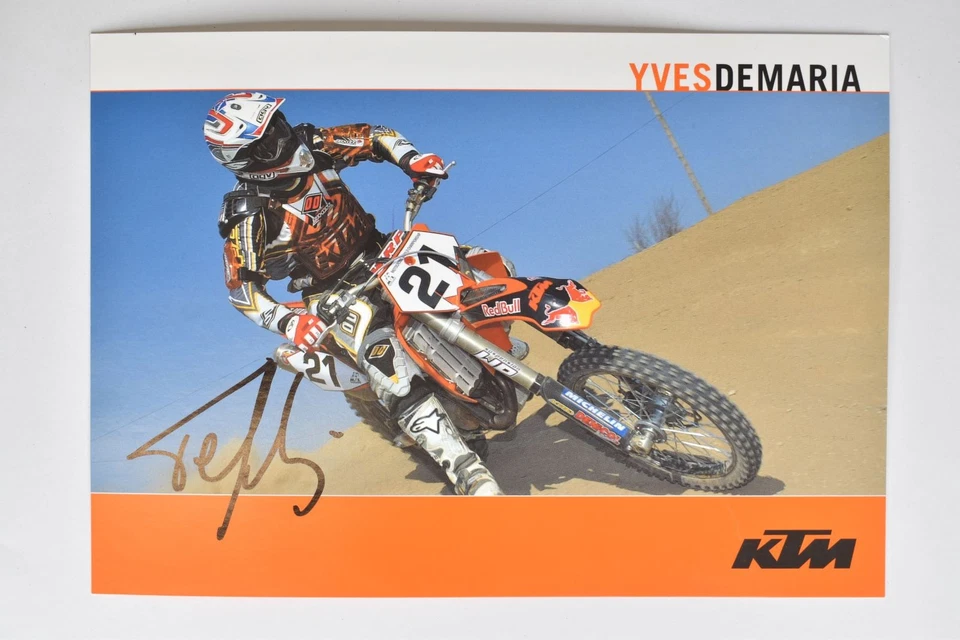 Yves Demaria - Motocross - original Autogramm -  - Autogrammkarte - Bild 1 von 1