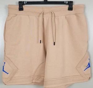 JORDAN DIAMOND FLEECE SHORTS HEMP TAN ROYAL BLUE RARE NEW DA9824-245 (SIZE 2XL) - Picture 1 of 14