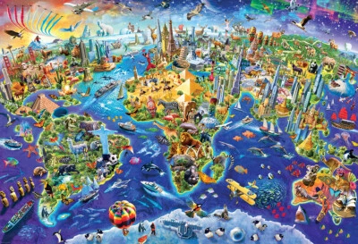 Eurographics Crazy World 2000 Piece Jigsaw Puzzle - Image 1 of 3