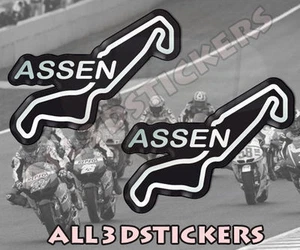 2 x Adesivi Resinati 3D Circuito Assen 6x5 cm - Imagen 1 de 1