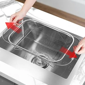 Sink Washing Basket Extendable Colander Strainer for Placing Displaying - Picture 1 of 45
