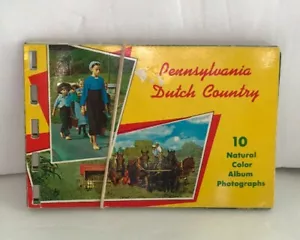 Vintage Pennsylvania Dutch Land Amish Souvenir Farbig Fotoalbum Broschüren - Bild 1 von 10