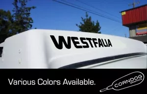 (1pair) Westfalia VINYL STICKER DECAL VANAGON BAY WESTY CAMPER BUS - Foto 1 di 4
