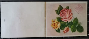 BULGARIA 1962, BOOKLET, ROSES, 1ST DAY,  RED CANCELLATION, LIMITED EDITION, RARE - Picture 1 of 2