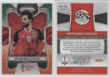 2018 Panini Prizm World Cup Green and Orange Wave Prizm Mohamed Salah #54