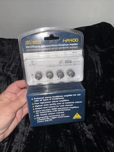 MICROAMP HA400, 4 Channel Audio Stereo Headphone Amplifier by Behringer ( new )  - Picture 1 of 5