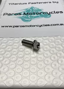 1X TITANIUM BOLT FLANGED HEX M8 X 30MM M8X30MM 8X30 10MM HEX HEAD (SMALL) - Picture 1 of 2