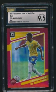 2021-22 donruss Qatar Brazil Vinicius JR OPTIC red CSG 9.5 /149 Vini Brazil #26 - Picture 1 of 2