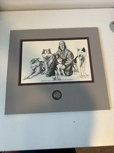 1993 Jeff King Iditarod Sled Dog Race Champ Alaska Silver .999 Fine Round 1 oz - Picture 1 of 5