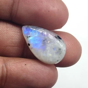13.10 Cts Rainbow Moonstone Healing Pendant Making Cabochon Natural 22X13X5 MM - Picture 1 of 6