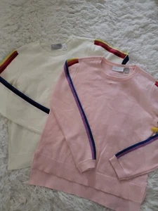 The Children's Place Girls Rainbow Sweater Bundle Large 10/12 - Picture 1 of 9