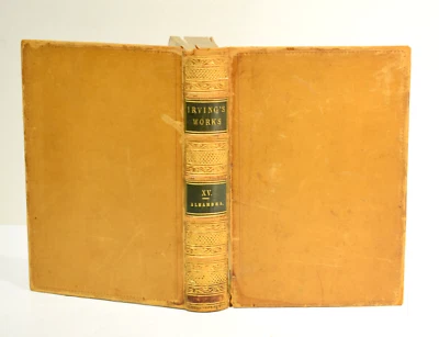 WASHINGTON IRVING The Alhambra 1851 Leather Bound Edition Foto 1 de 3