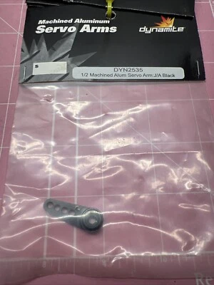 Dynamite 1/2 Machined Aluminum Servo Arm J/A Black DYN2535 - Image 1 of 4
