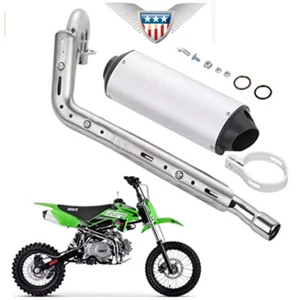 28mm Exhaust Pipe Muffler For XR50 CRF50 SSR Dirt Pit Bike ATV Quad 110cc 125cc - Picture 1 of 12
