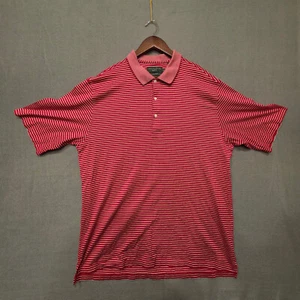 Mens Nicklaus Golf Double Mercerized Red Striped Polo Shirt Size XL - Picture 1 of 7