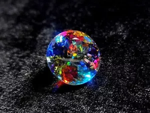 50 Karat + Regenbogenfarben Rundschliff Natürlicher Mystic Topas Loser Edelstein Neu - Bild 1 von 7