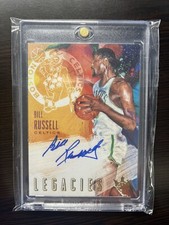 BILL RUSSELL 2018-19 COURT KINGS LEGACIES RED ON CARD AUTO /25 #LS-BRS HOF MVP