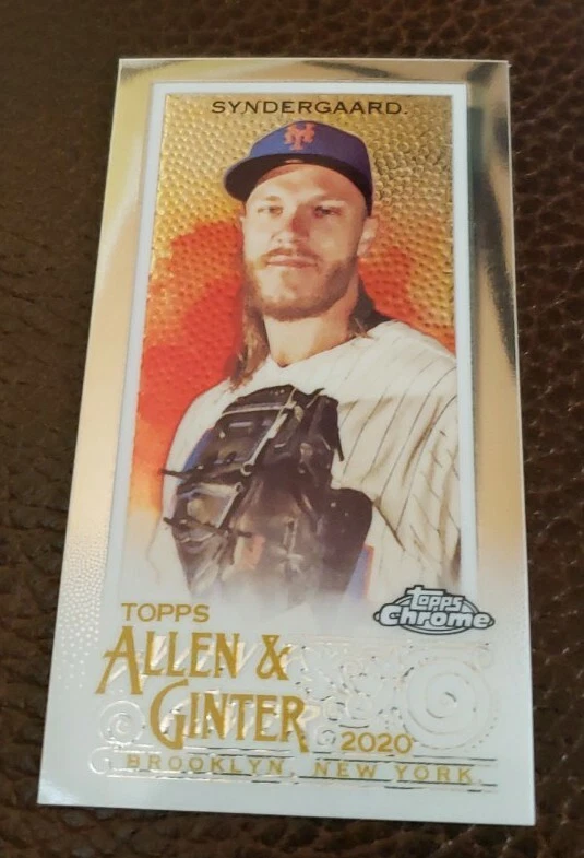 2020 Topps Chrome Allen Ginter #196 Noah Syndergaard Mini Card New York Mets  - Image 1 of 2