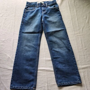 Levis Jeans Boys Dark Blue 550 Relaxed Fit Straight Leg Size 10 Reg 25x25 - Picture 1 of 17