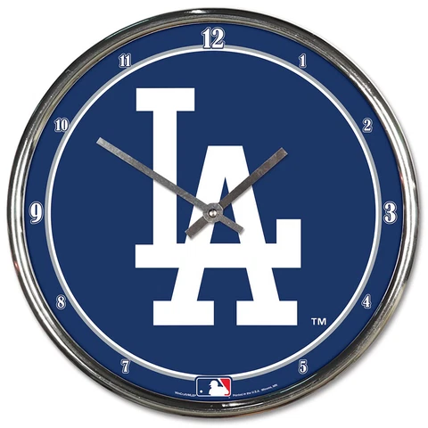 WinCraft Los Angeles Dodgers 12" Chrome Clock Cover