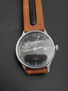Raro Slava Plane MIG-29 URSS Orologio da polso sovietico Servizio vintage... - Foto 1 di 10