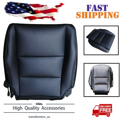 For 2008 2009 2010 2011 2012 Honda Accord Driver Bottom Leather Seat Cover Black - Image 1 of 4