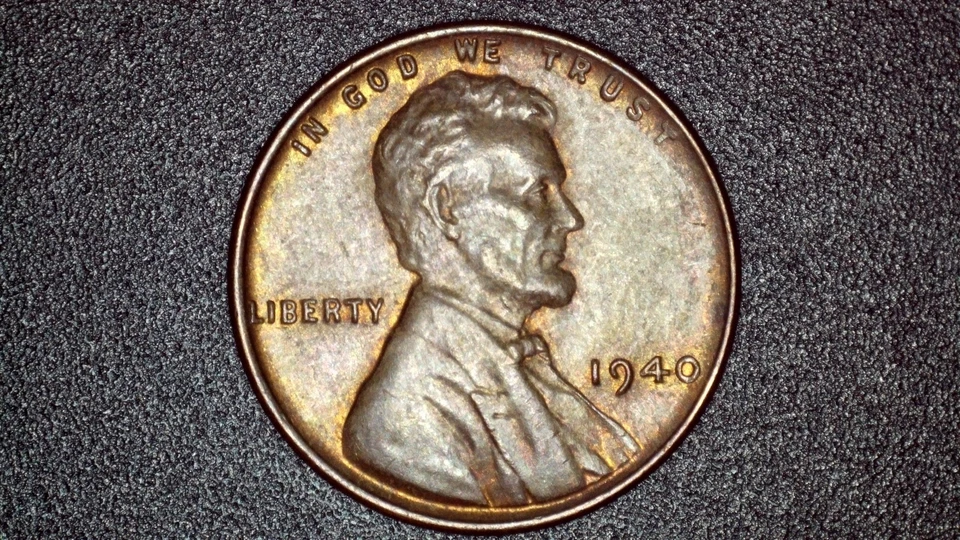 1940 P Lincoln Wheat Cent – DDO Variety (DDO‑001) – Raw & Uncertified - AU RB - Image 1 of 4