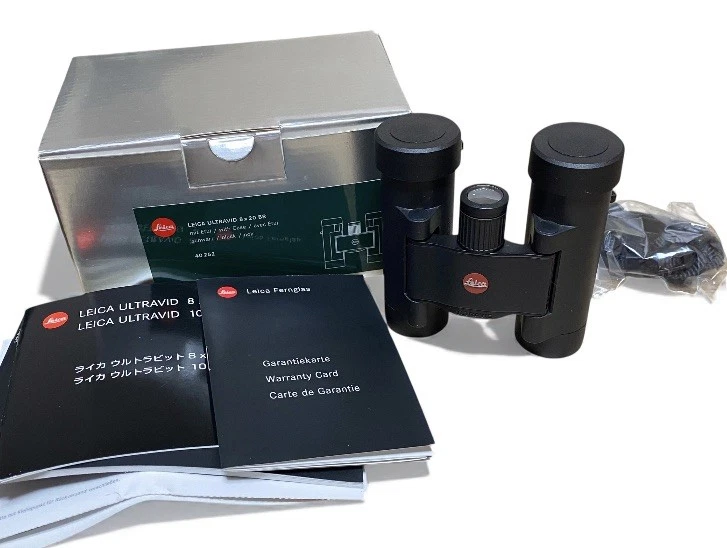 Brand New Unused Leica Ultravid 8 x 20 BR Black Binoculars 40252 store demo new - Image 1 of 4
