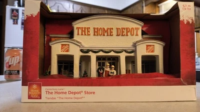 Canterbury Lane The Home Depot Store Christmas Village Porcelana Nuevo En Caja Foto 1 de 2