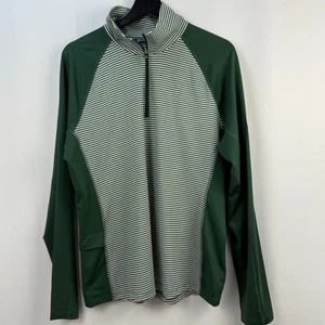 Cutter & Buck Womens XL Green Stripe Side Pocket Golf Athletic - Picture 1 of 8