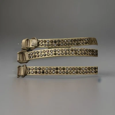 Собачий ошейник кожаный с золотыми заклепками 8 10 12 качество на заказ - Изображение 1 из 4