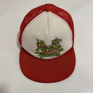 Vintage 2009 Teenage Mutant Ninja Turtles rot Schaumstoff Snapback Trucker Mütze Kappe - Bild 1 von 4