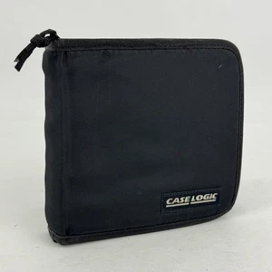 Case Logic CD/DVD/Blu-ray Case Wallet 24 Discs Black Zippered - Picture 1 of 5