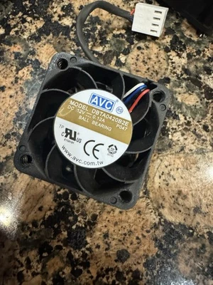 AVC DBTA0420B2E Server-Square Fan DBTA0420B2E 12V Ball Bearing With 4 Wire - Image 1 of 4