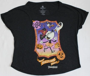 Disneyland Park 2018 Mickey's Halloween Party Black T-Shirt Women's Size XL - Picture 1 of 12