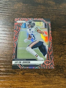 2024 Panini Prizm Prizms Snakeskin #51 Jaylon Johnson Case Hit SSP Bears - Picture 1 of 2