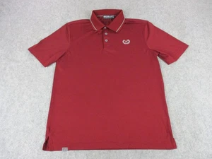 Dixxon Flannel Company Polo Shirt Mens Medium Red Embroidered Logo Golf Casual - Picture 1 of 9
