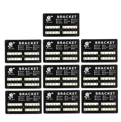 100 Packs Dental Orthodontic Brackets Brace Mini Roth 022 Slot 3-4-5 Hooks Metal - Image 1 of 4