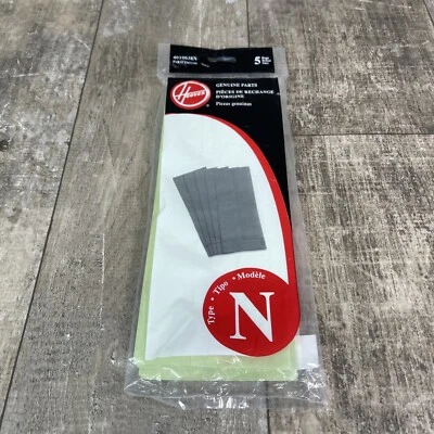 5-Pack Genuine Hoover Type N Vacuum Canister Disposable Bags - Image 1 of 3