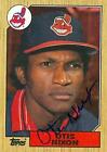 Otis Nixon autographed Baseball Card (Cleveland Indians) 1987 Topps #486