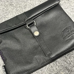 HERSCHEL SUPPLY CO X VIRGIN ATLANTIC NETWORK Pouch Cosmetic Toiletry Bag Black - Picture 1 of 5