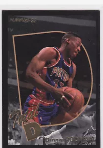 Dennis Rodman TOTAL D 1992/93 Fleer RARE INSERT BASKETBALL CARD Pistons Bulls! - Bild 1 von 2