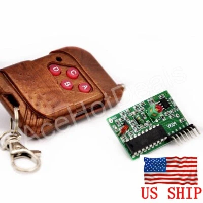 Módulo receptor de control remoto inalámbrico con llave IC 2262/2272 4 CANALES 315Mhz para Arduino Foto 1 de 4